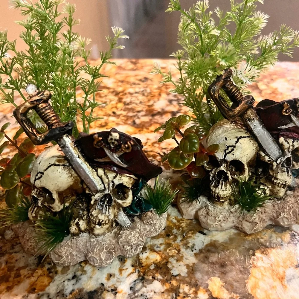 Aquarium Bubbler & Decorations Bundle
